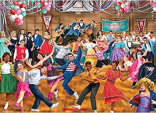 Cra-Z-Art - RoseArt - Back to The Past - Sock Hop - 750 Piece Jigsaw Puzzle