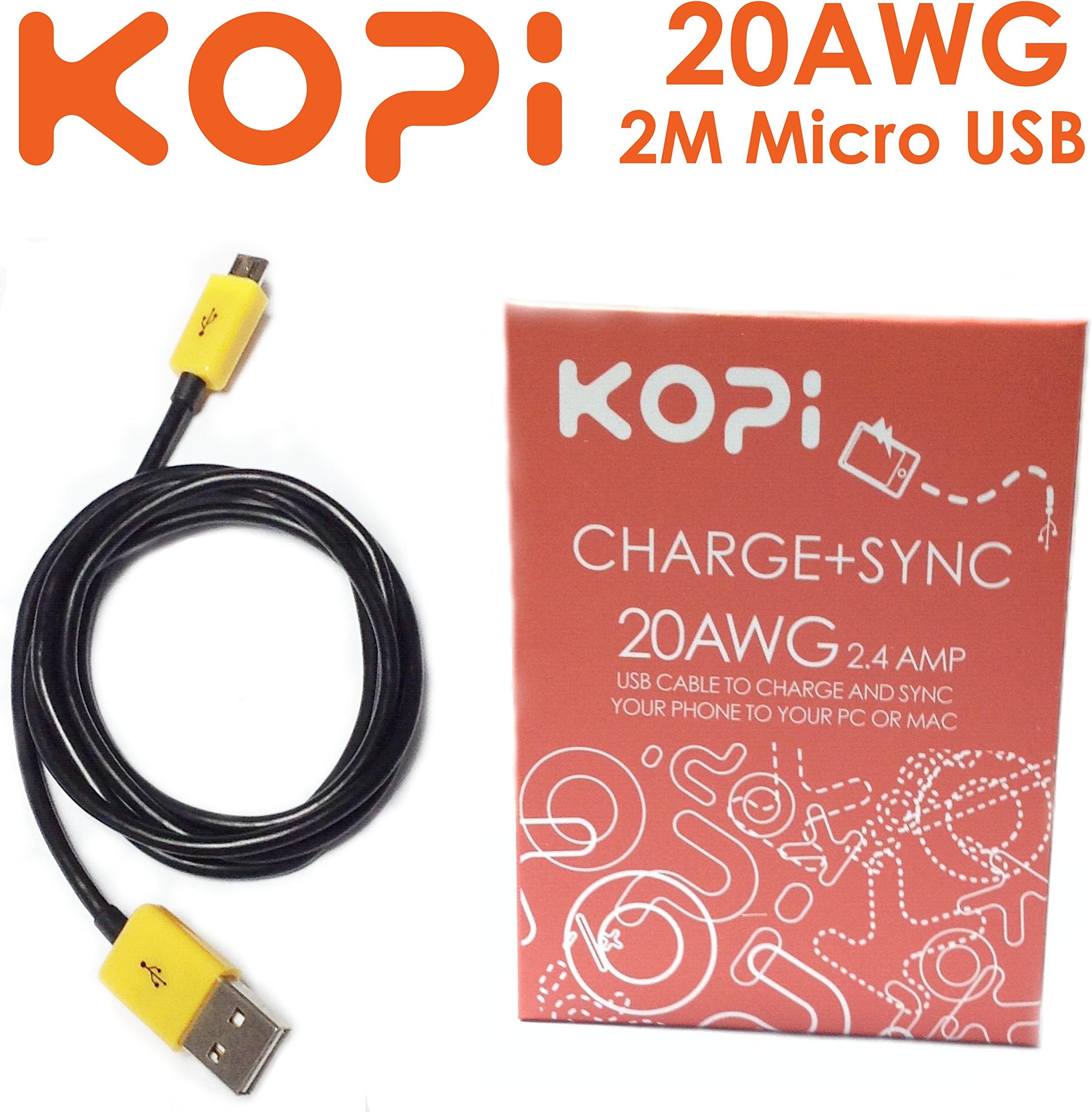 2.1A Micro USB Sync & Charging Cable (2M)