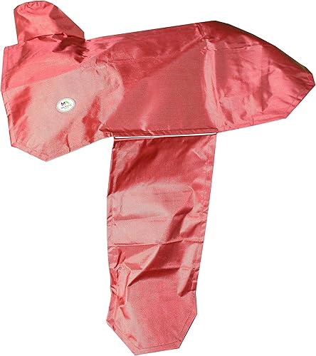 Miniatura 10 de Majestic Ally Funda impermeable reflectante 1000D para sillín occidental, correas elásticas para fijar de forma segura cada esquina y guardabarros,