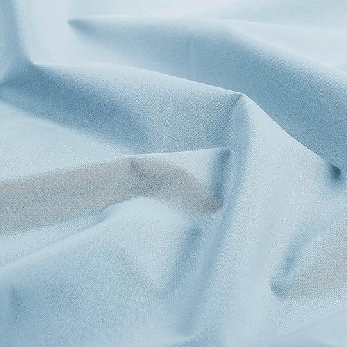 Miniatura 3 de 2 paneles de cortinas opacas con aislamiento térmico y forro trasero blanco, cortinas de bloqueo de luz para cualquier ventana pequeña (azul claro,