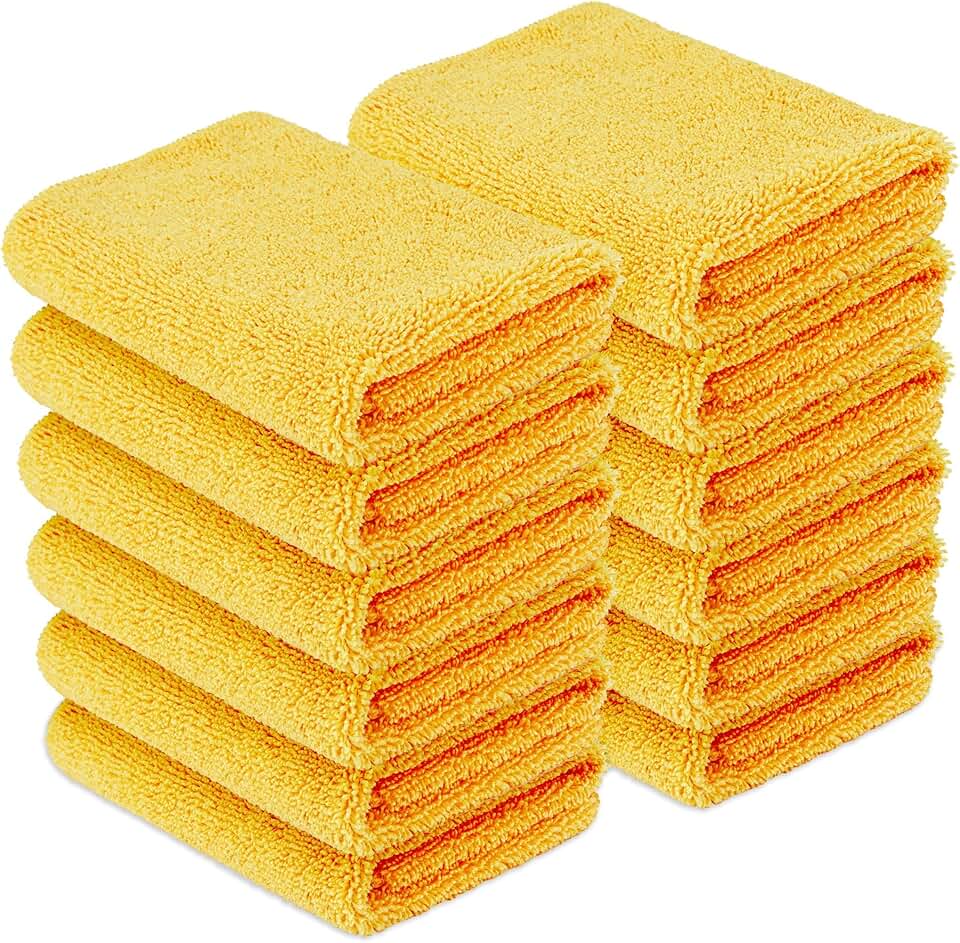 Microfiber Car Drying Towels, Highly Absorbent, Lint Free, Scratch Free, Ultra-Soft, Car Detailing, Buffing and Polishing, 16" x 1