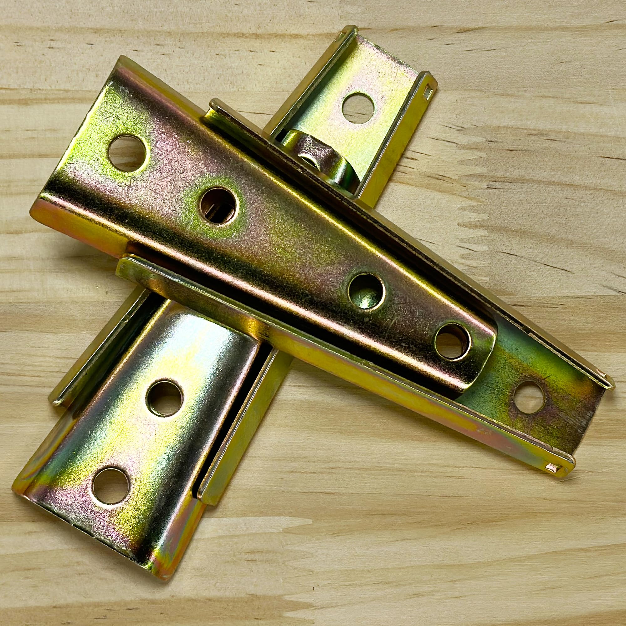 2 Sets Heavy Duty Metal Sofa Connectors Mounting Brackets, Colored Zinc - Image 3