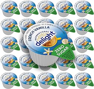 Zero Sugar French Vanilla Coffee Creamer Singles, 48 pack