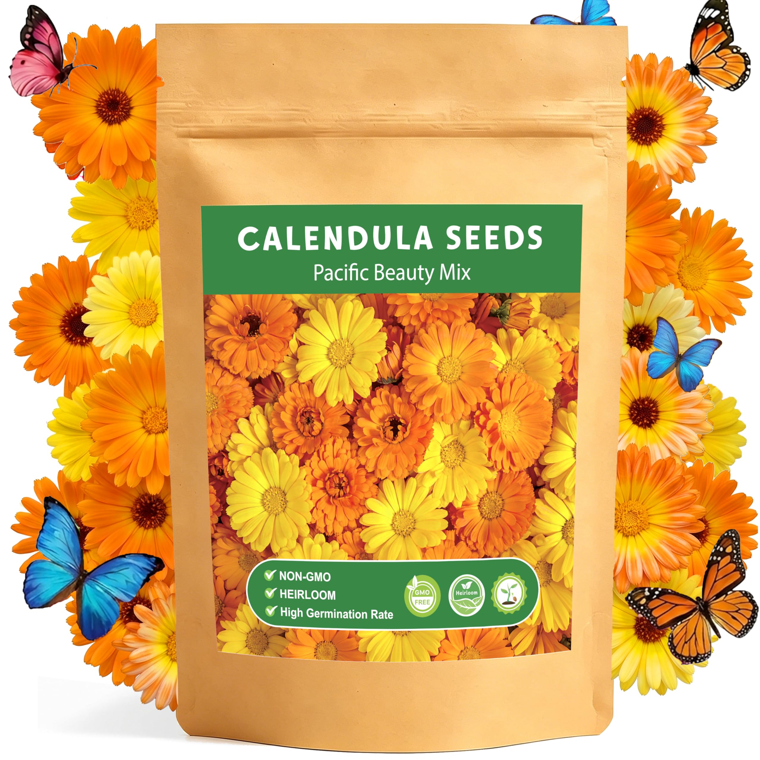 LUOJIBIE Pacific Beauty Mix Calendula Seeds