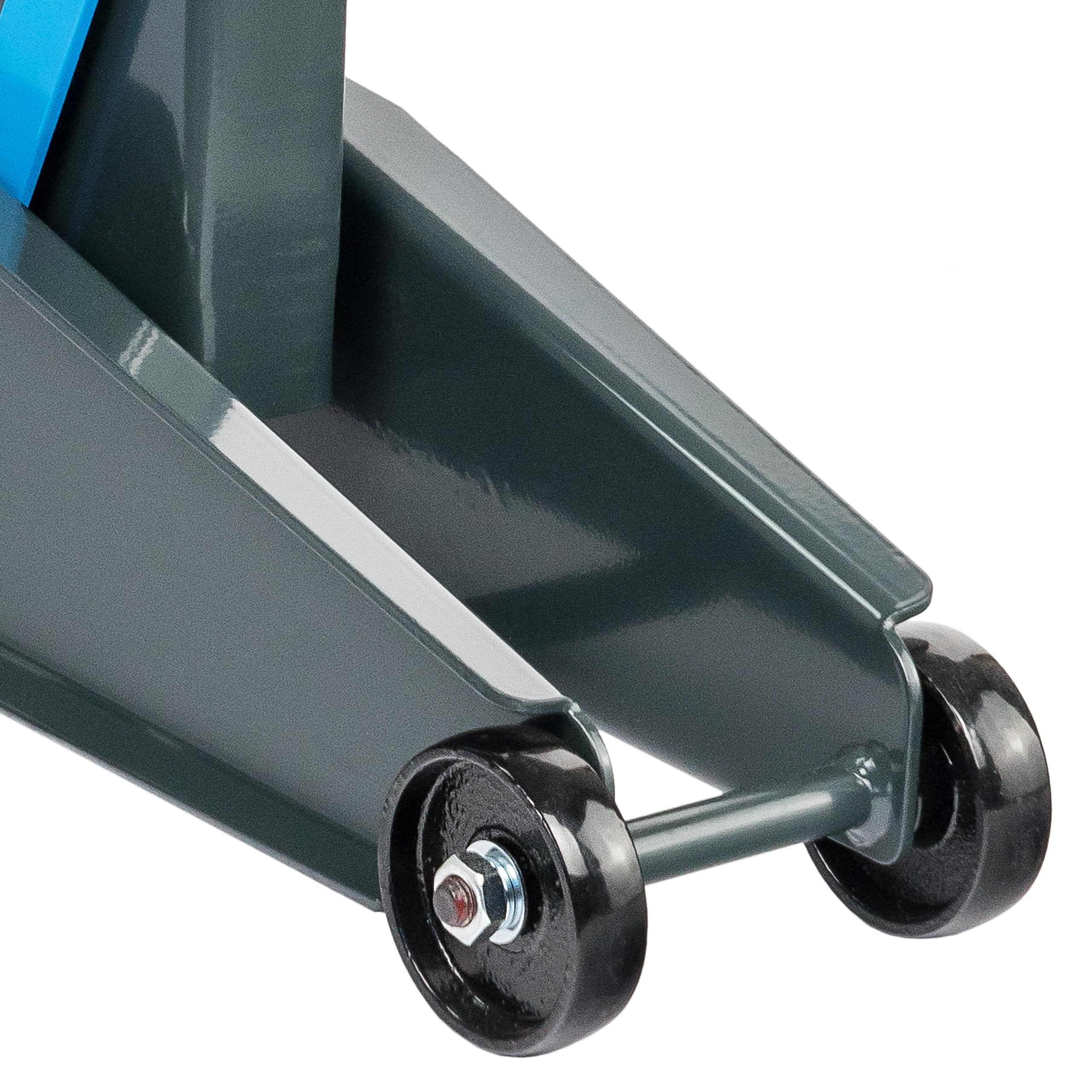 STIX Hydraulischer Wagenheber OLN-06 Rangierwagenheber 3 T | Hubhöhe 200–535 mm, 360° Rollen, 2x Gummiauflage, für SUV, Transporter, Geländewagen