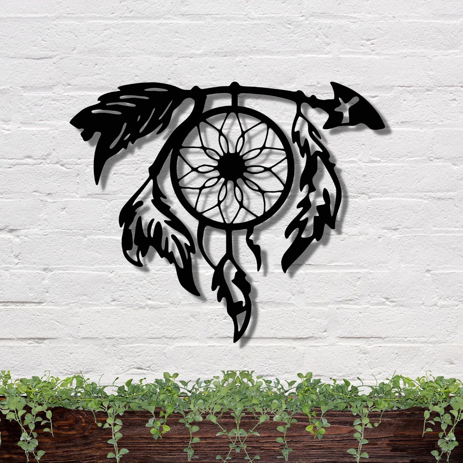 Dream Catcher Metal Wall Art, Boho Decor, Dream Catcher, Bedroom Decor, Above Bed Decor, Metal Dreamcatcher, Gift for Her