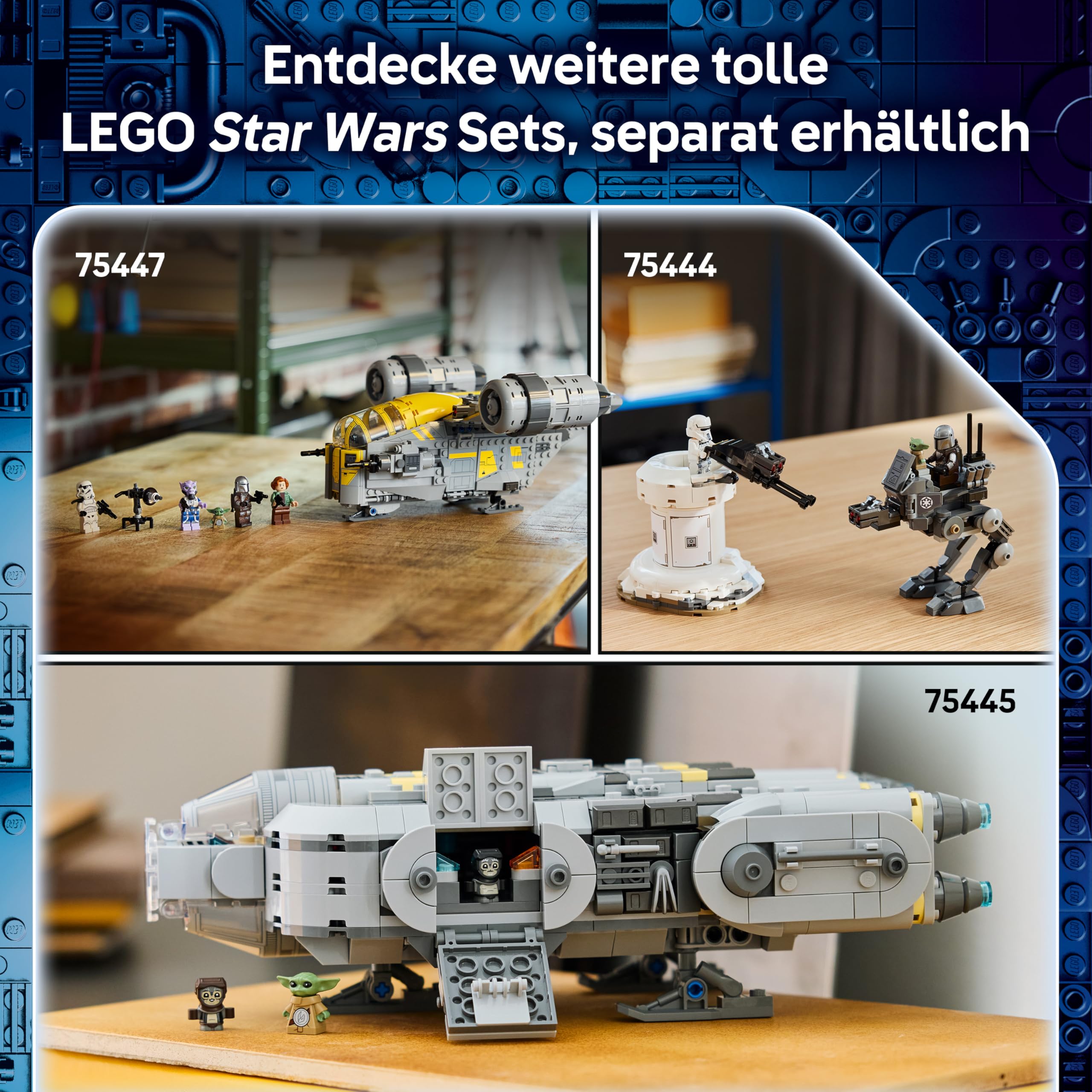 LEGO Star Wars 75446 Grogu (Lehrling des Mandalorianers) - Spielfigur Modellbau mit Beskar-Rüstung als DIY Deko - Geschenk für Jungen und Mädchen ab 10 Jahren sowie Filmfans