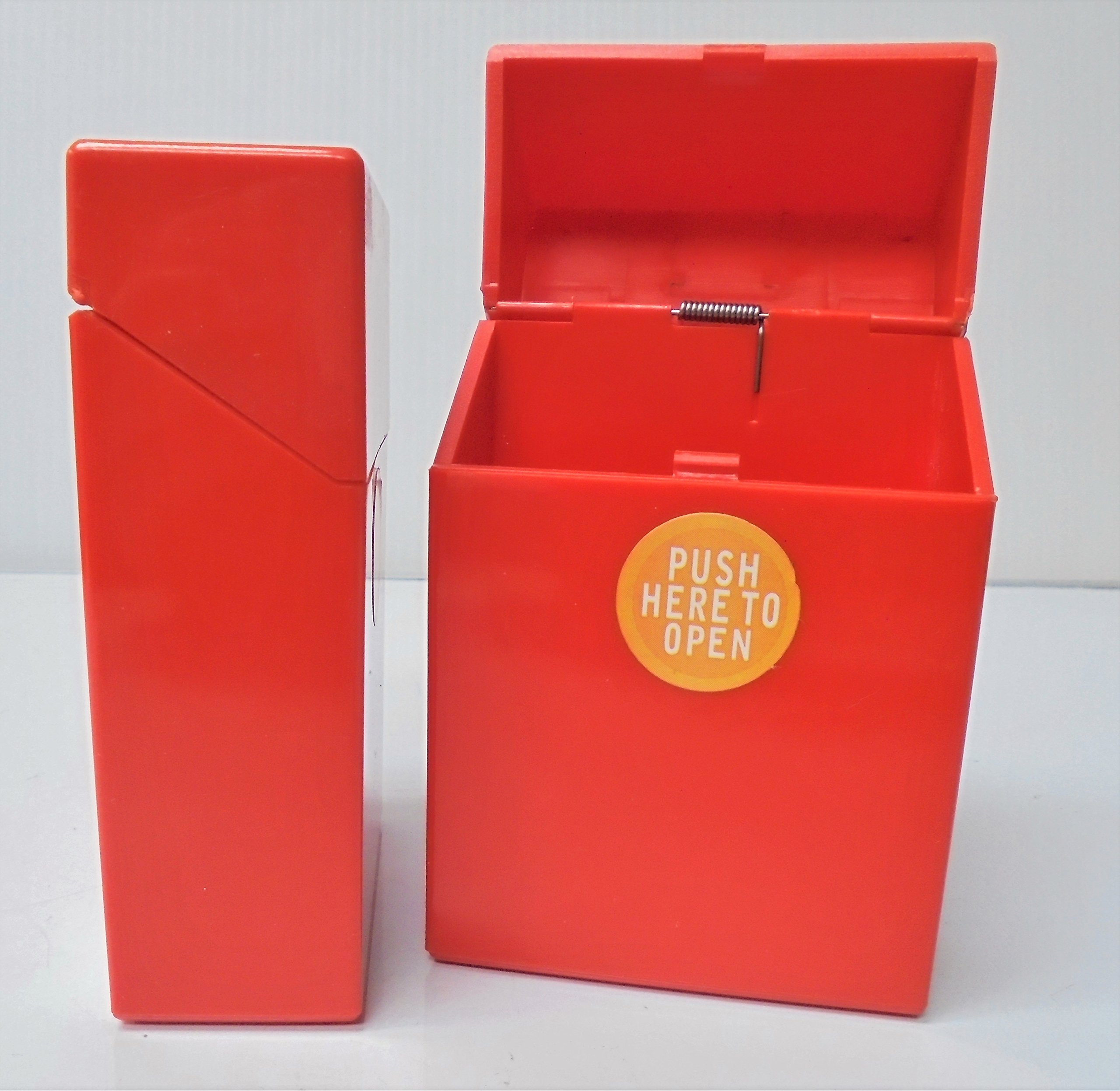 red cigarette case Hard Box Full Pack (King Size) (Assorted Colors) #ch25 With its iron Cigarette Cases