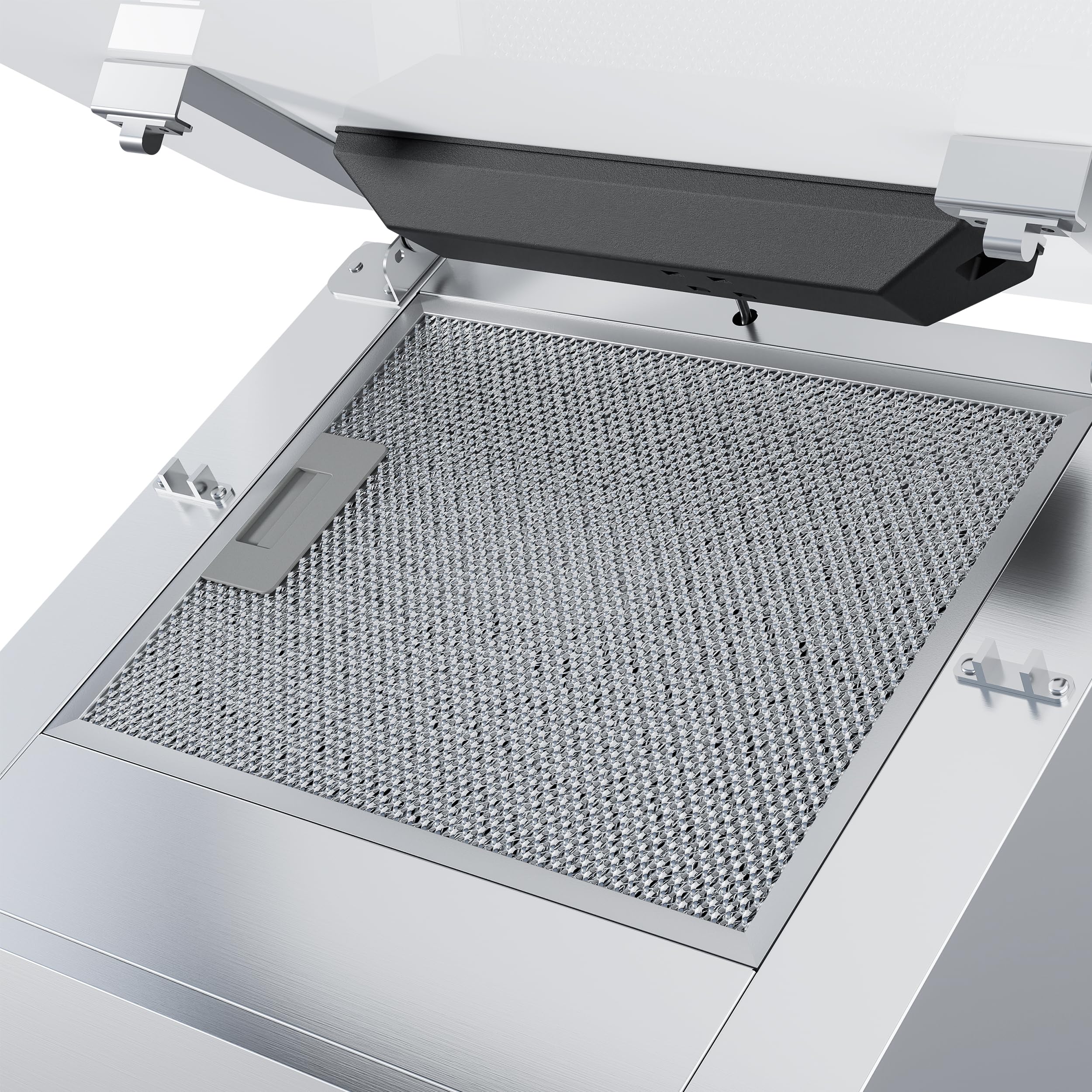 Ciarra A+++ Cappa Aspirante 60cm 650 m³/h - APP WiFi Connessa - Cappa Inclinata - 3 Velocità - Filtri al Carbone Inclusi - Evacuazione o Riciclaggio - Bianco -CBCW6736K