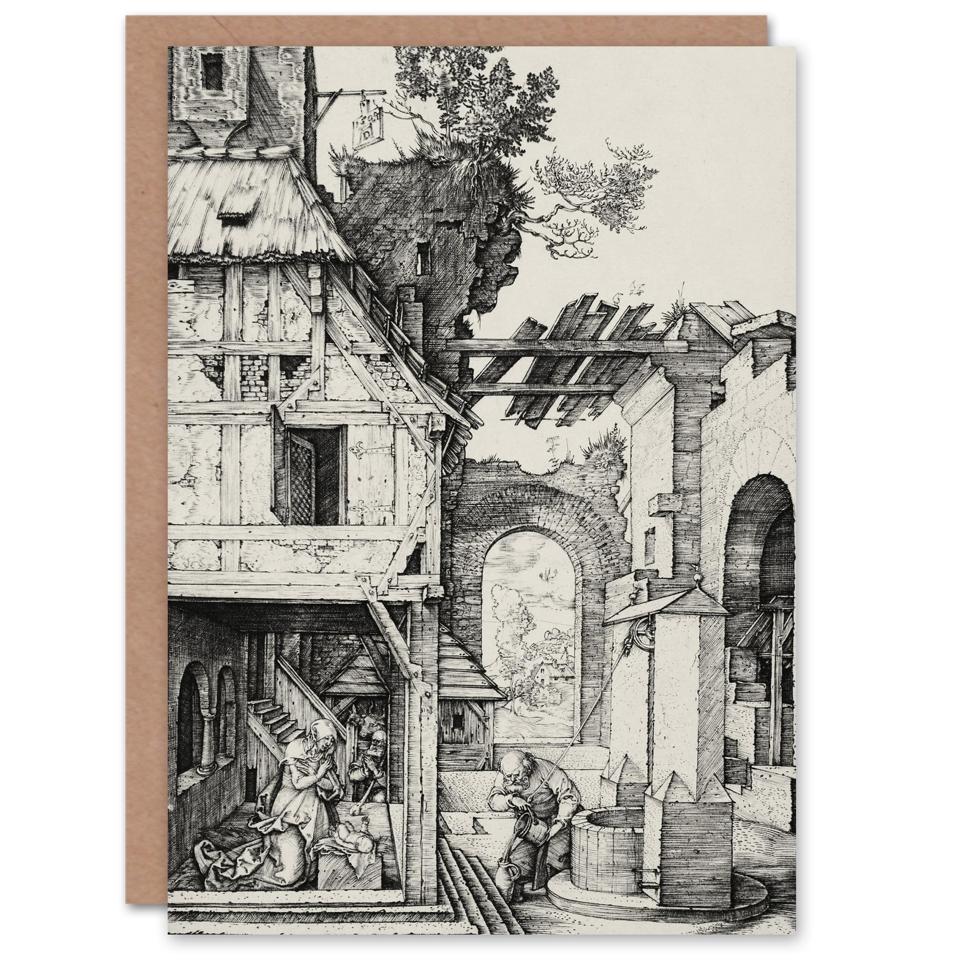 Artery8 Albrecht Durer Art Card The Nativity Birth of Jesus Christ