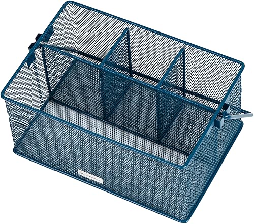 Miniatura 5 de Organizador de cesta de almacenamiento Mind Reader, soporte para utensilios de cocina, tenedores, cucharas, cuchillos, servilletas, perfecto para