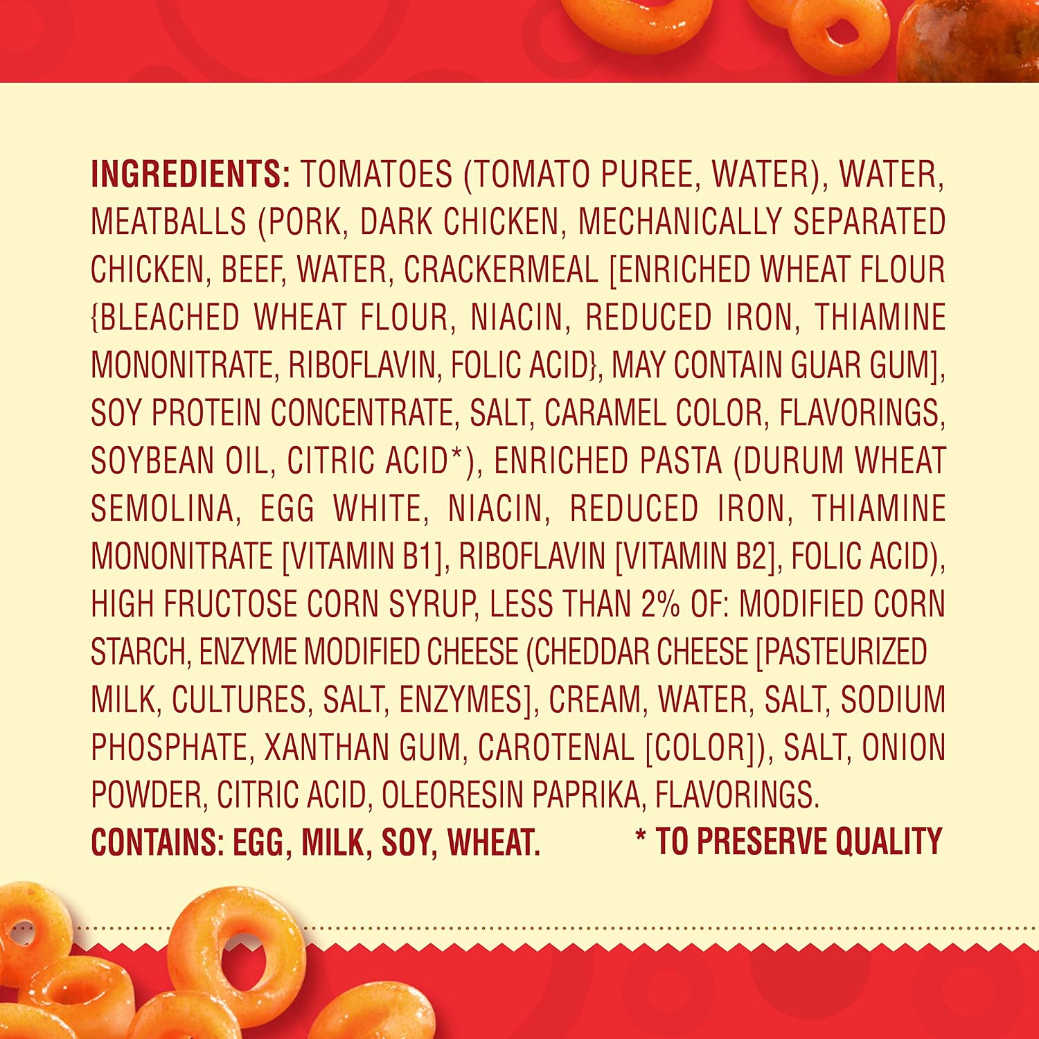 Chef Boyardee Mini Spaghetti Rings and Meatballs, Microwave Food, 7.5 OZ Microwaveable Bowl (12 Bowls)