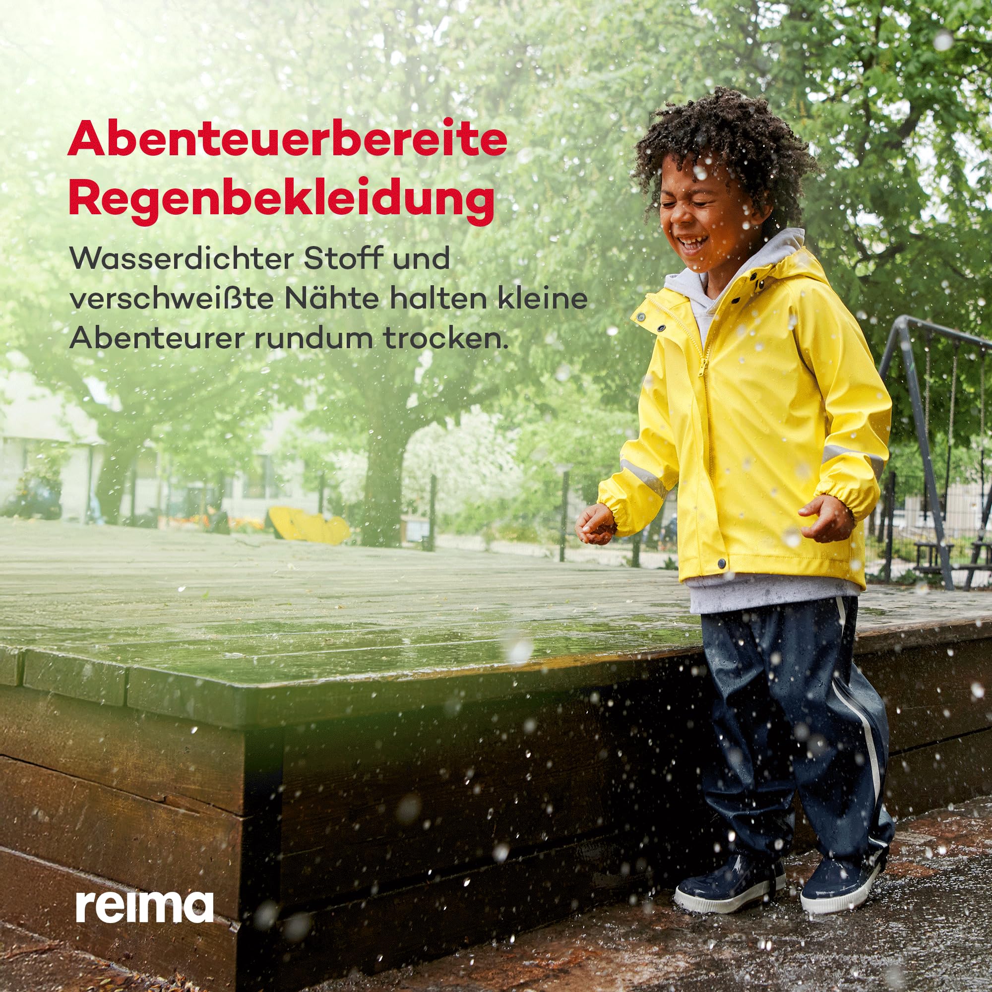 Reima Lampi Regenmantel Kinder gelb