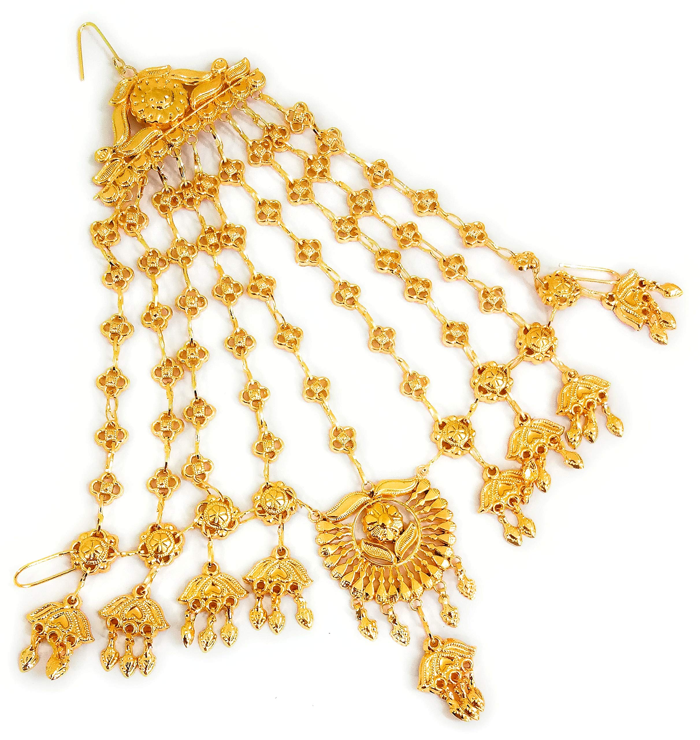 SMARNN Gold Plated Jhoomar Passa for Women (B08FYD1NPS) Amazon Price History, Amazon Price Tracker