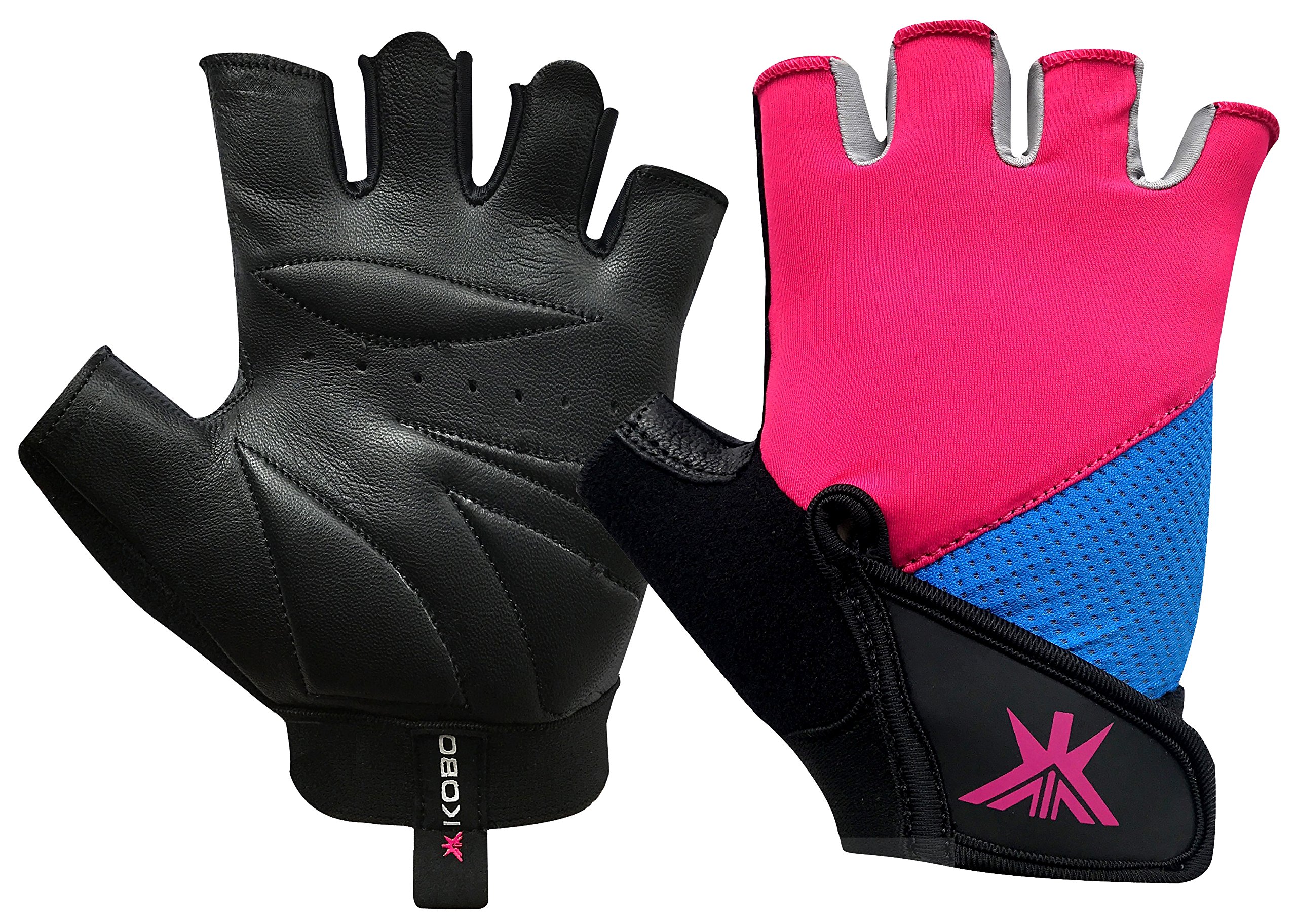 Kobo WTG-17 Professional Ladies/Girls Gym Gloves for Fitness/Functional Training Hand Protector (Medium)-image-40