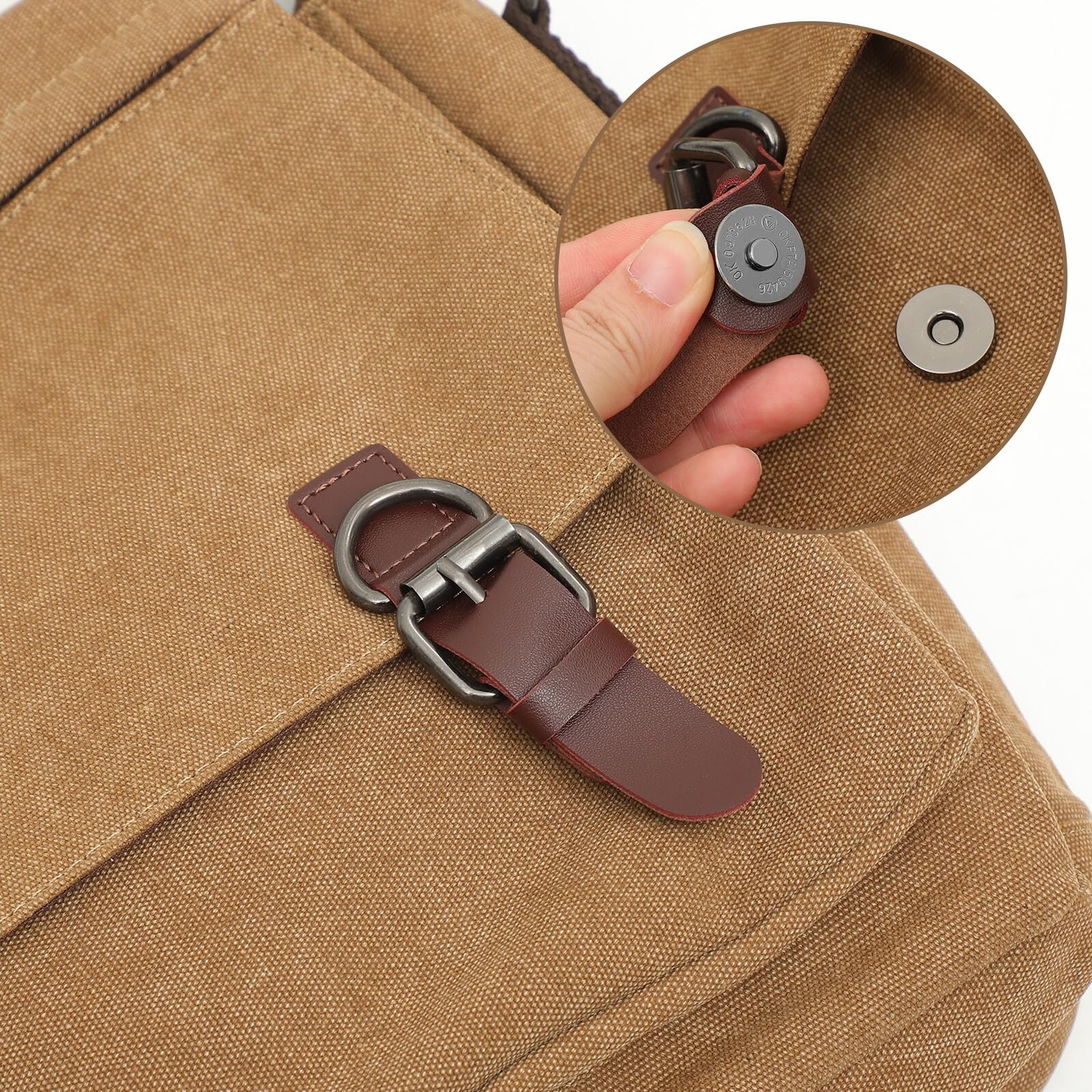 Didiseaon Bolso Bandolera para Hombre y Mujer Bolso Cruzado de Lona Casual Compacto y Ligero para Escuela y Uso Diario Resistente y Versátil