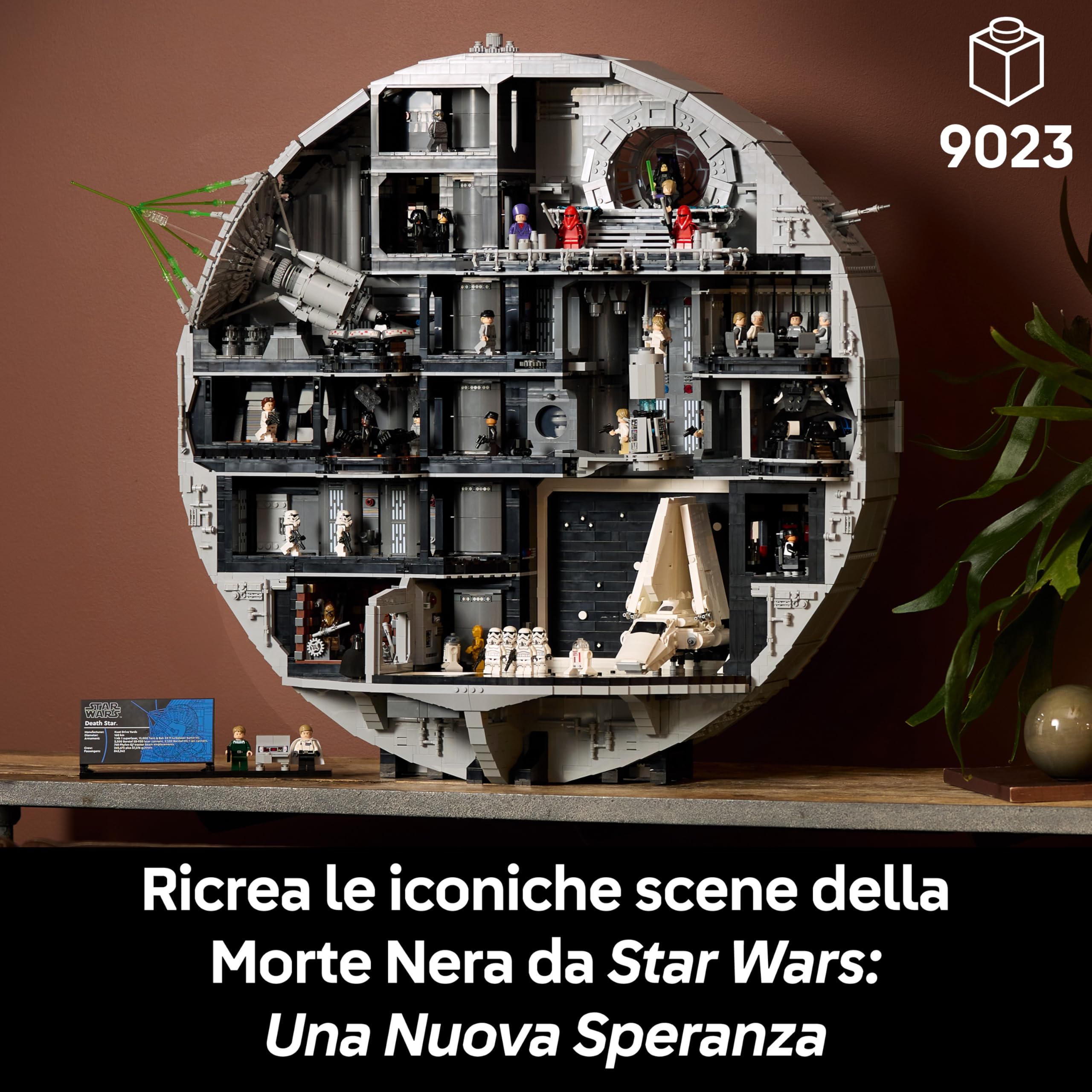 LEGO Star Wars 75419 Morte Nera - Set Interattivo UCS da Esposizione per Adulti - 36 Minifigure incl. Luke Skywalker, Han Solo e Darth Vader - Regalo da Collezione per i Fan di Una Nuova Speranza