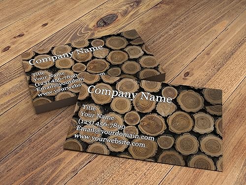 Vista 43 de Tarjetas de visita personalizadas, 3.5 x 2 pulgadas, paquete de 100 tarjetas gruesas y resistentes de 14 puntos, cuidado del césped, remoción