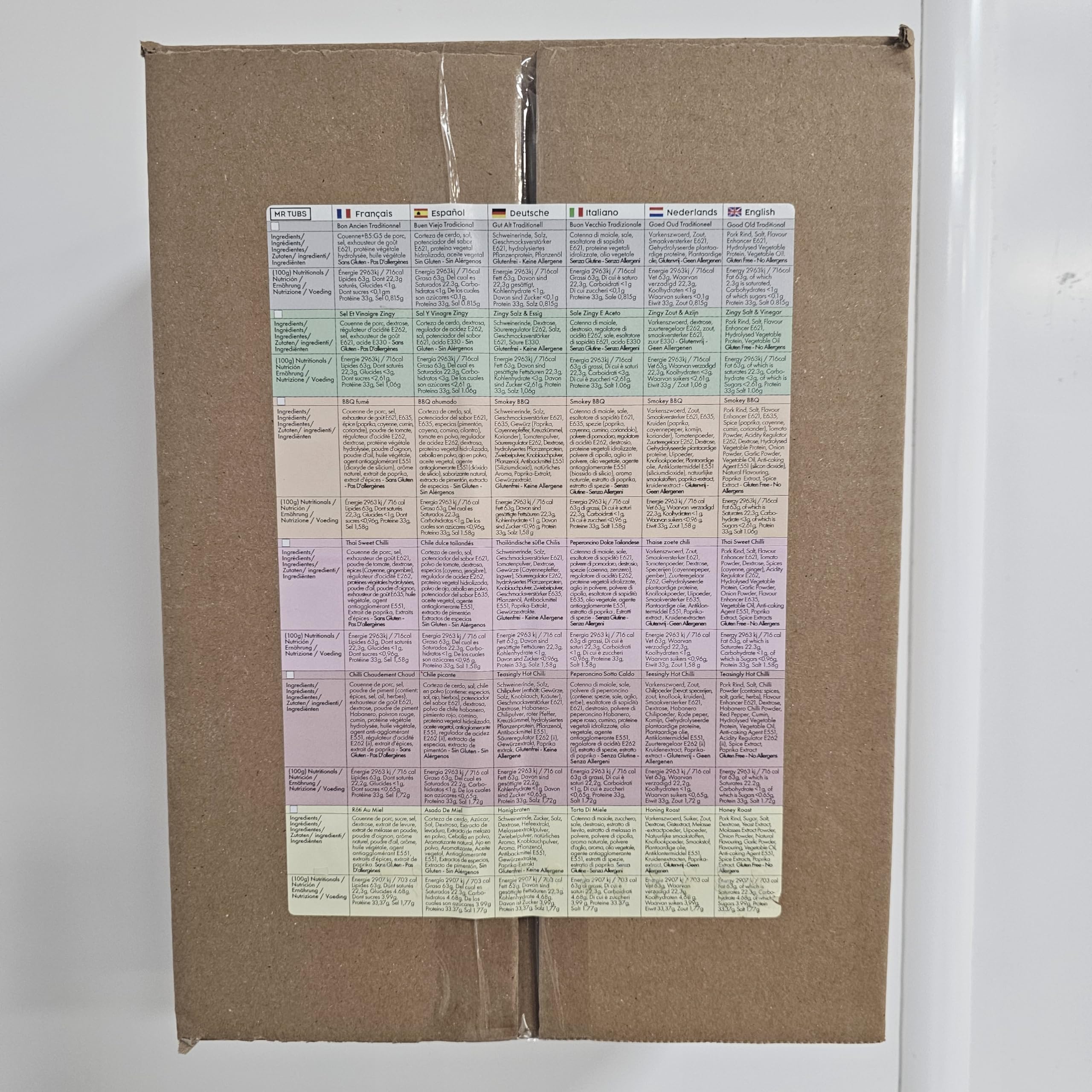 Ciccioli di Maiale di Qualità Mr Tubs Cotti due Volte - Pacchetti In Alluminio di Sapori Diversi - Ciccioli Pregiati e Non Scarti d Maiale (12 Sachets, Mixed)