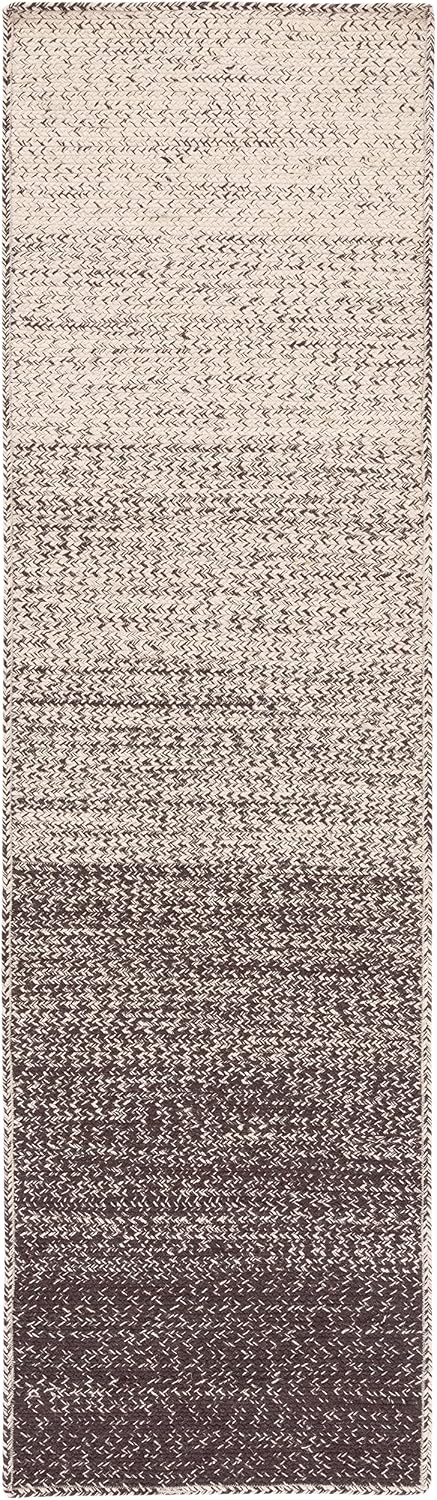 SAFAVIEH Natural Fiber Collection Runner Rug - 2'3" x 8', Natural & Brown, Handmade Boho Ombre Jute, Ideal for High Traffic Areas in Living Room, Bedroom (NFB263T)