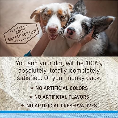 Miniatura 12 de Merrick Lil' Plates - Alimento húmedo sin cereales para perros pequeños, receta Surfin' and Turfin' Supper, 3.5 onzas (paquete de 12)