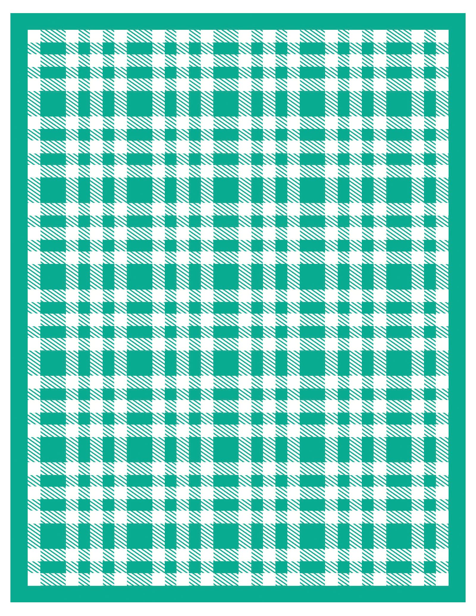 BOOLOOEN DIY Self-Adhesive Screen Printing Stencil, Checkered Pattern Reusable Mesh Stencil, Chalk Draft Mold for Home Decor, T-Shirt, Ceramic, Wood,