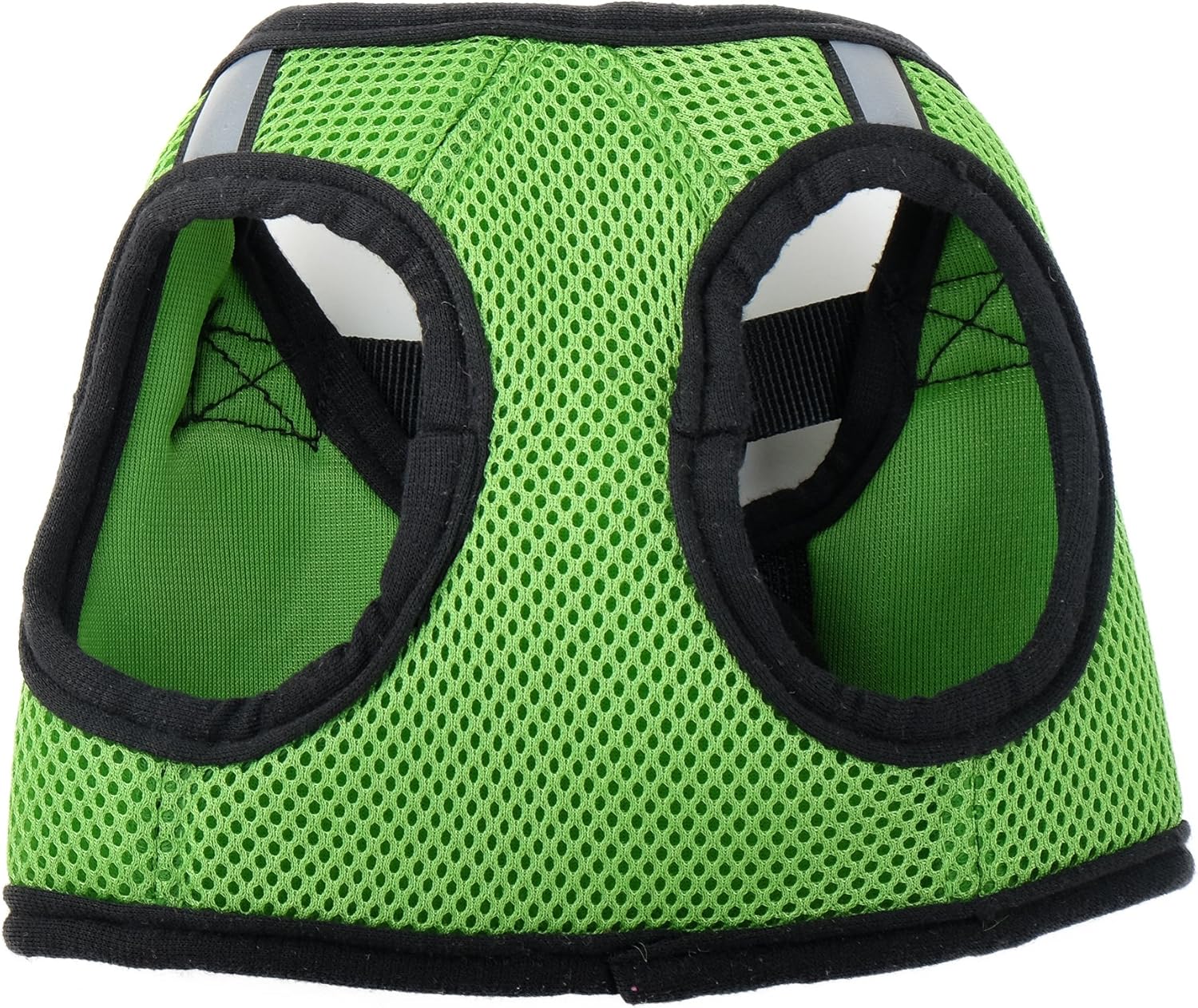 THE WORTHY DOG Step-in Dog Harness for Medium Dogs, Comfortable Mesh, Reflective, Strong Hook and Loop Closure, Quick Release Buckle, Lime Green, Medium