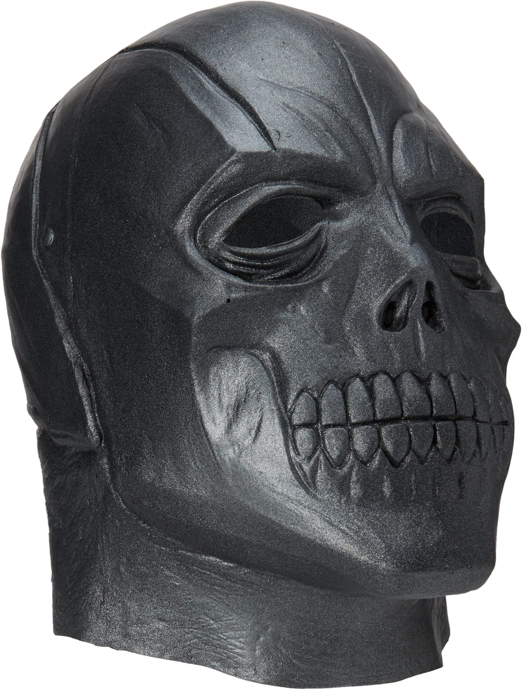 Rubie's Costume Men's Arkham City Adult Deluxe Overhead Latex Black Mask
