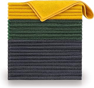 Blumtal - Chiffon Microfibre - Lot de 24 - Chiffon Microfibre Voiture - Produit Menager Entretien Maison - Tous Usages - 30x40cm