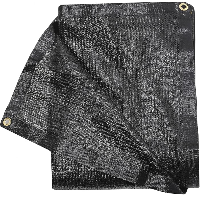 Buy 50 Black Shade Cloth Taped Edge with Grommets 6 ft X 8 ft Shade