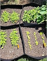 Vista 6 de CJGQ Cama de jardín elevada de tela, bolsas de cultivo de plantas de 128 galones, 8 rejillas, 3 x 6 pies, macetas elevadas para cultivar verduras