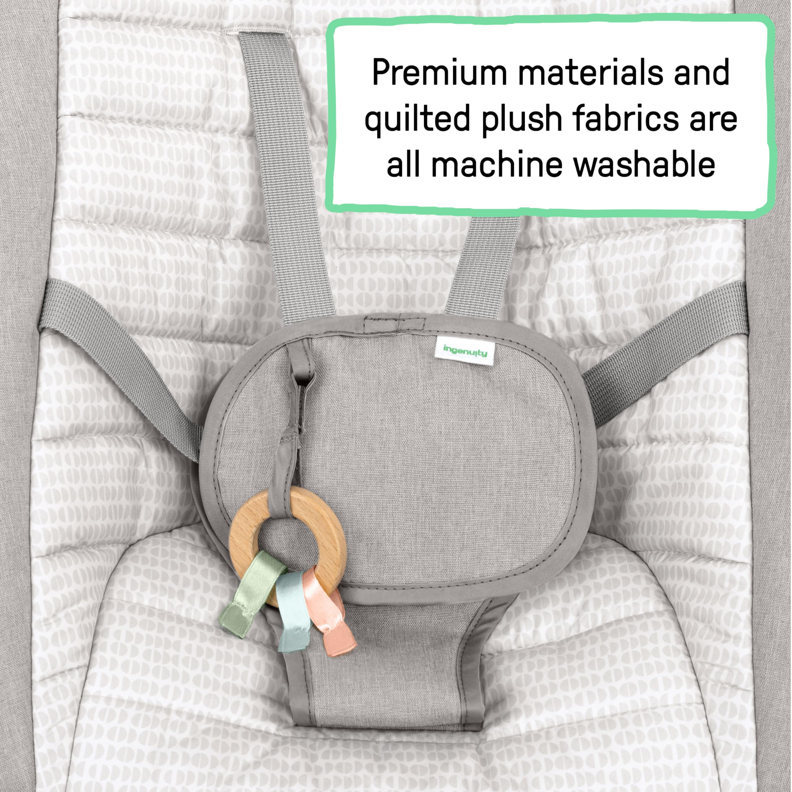 Ingenuity, Asiento Automático Keep InMotion para Mecer al Bebé, Incluye Mando a Distancia, Materiales de Primera Calidad, para Edades de 0 a 6 Meses, Cielos con Alma