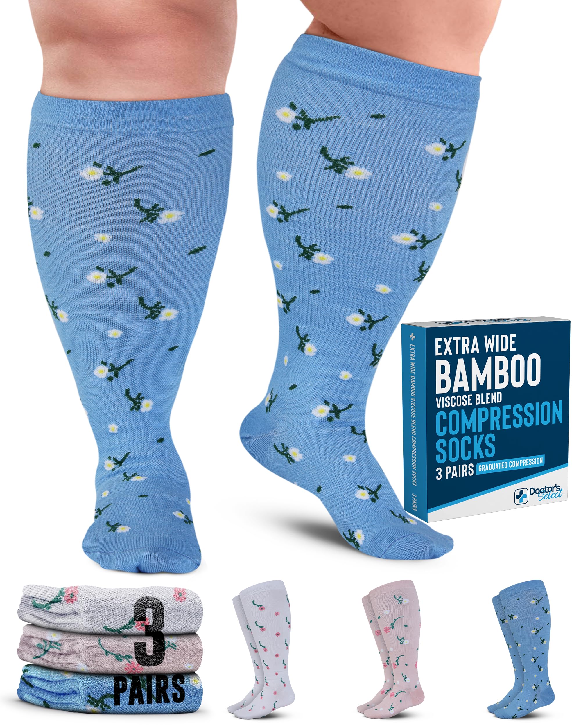Doctor's Select Plus Size Compression Socks