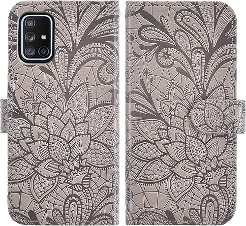 Miniatura 5 de Asuwish Funda compatible con Samsung Galaxy A71 5G y protector de pantalla de vidrio templado, accesorios para tarjetero, soporte para tarjetero,