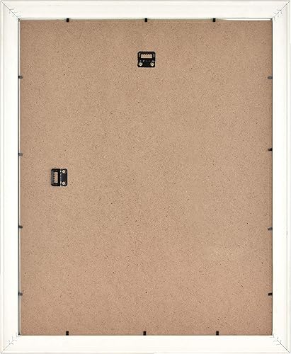 Miniatura 4 de MCS - Marco estilo museo para póster, veta de madera blanca, 16 x 20 pulgadas, individual