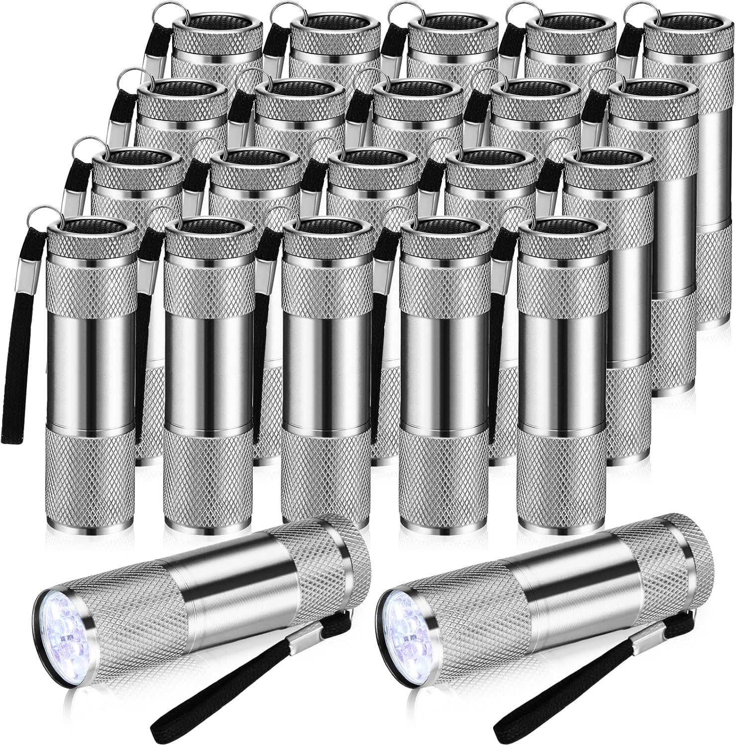 VIHOSE 20 Pcs Mini Flashlights Bulk Bright LED Flashlight with Lanyard