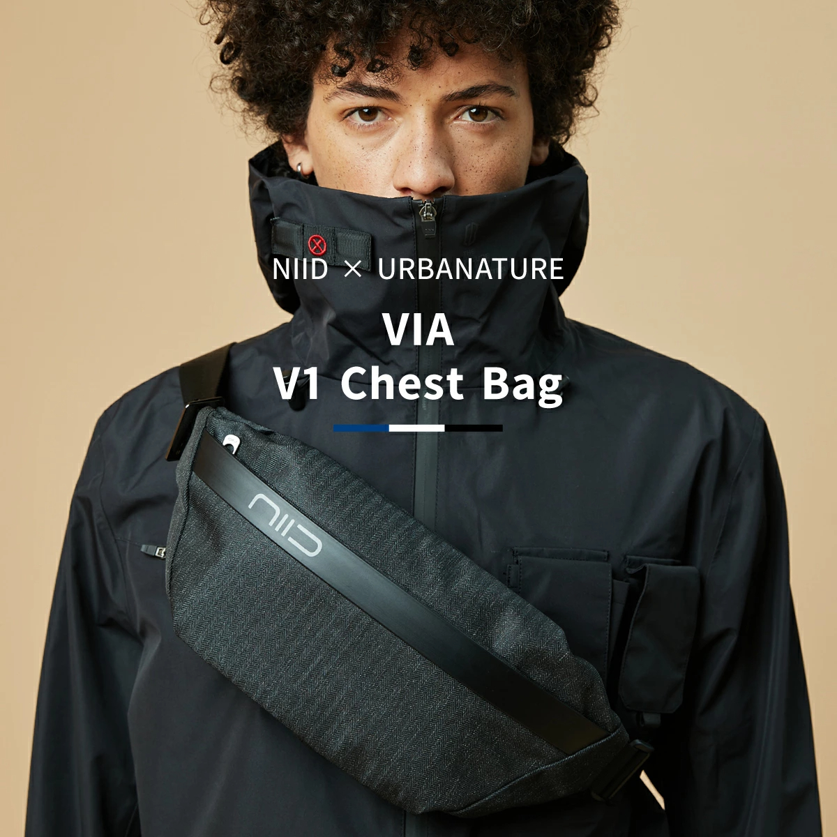 Amazon | NIID V1 Chest Packチェストバッグ クロスボディバッグ 防水 