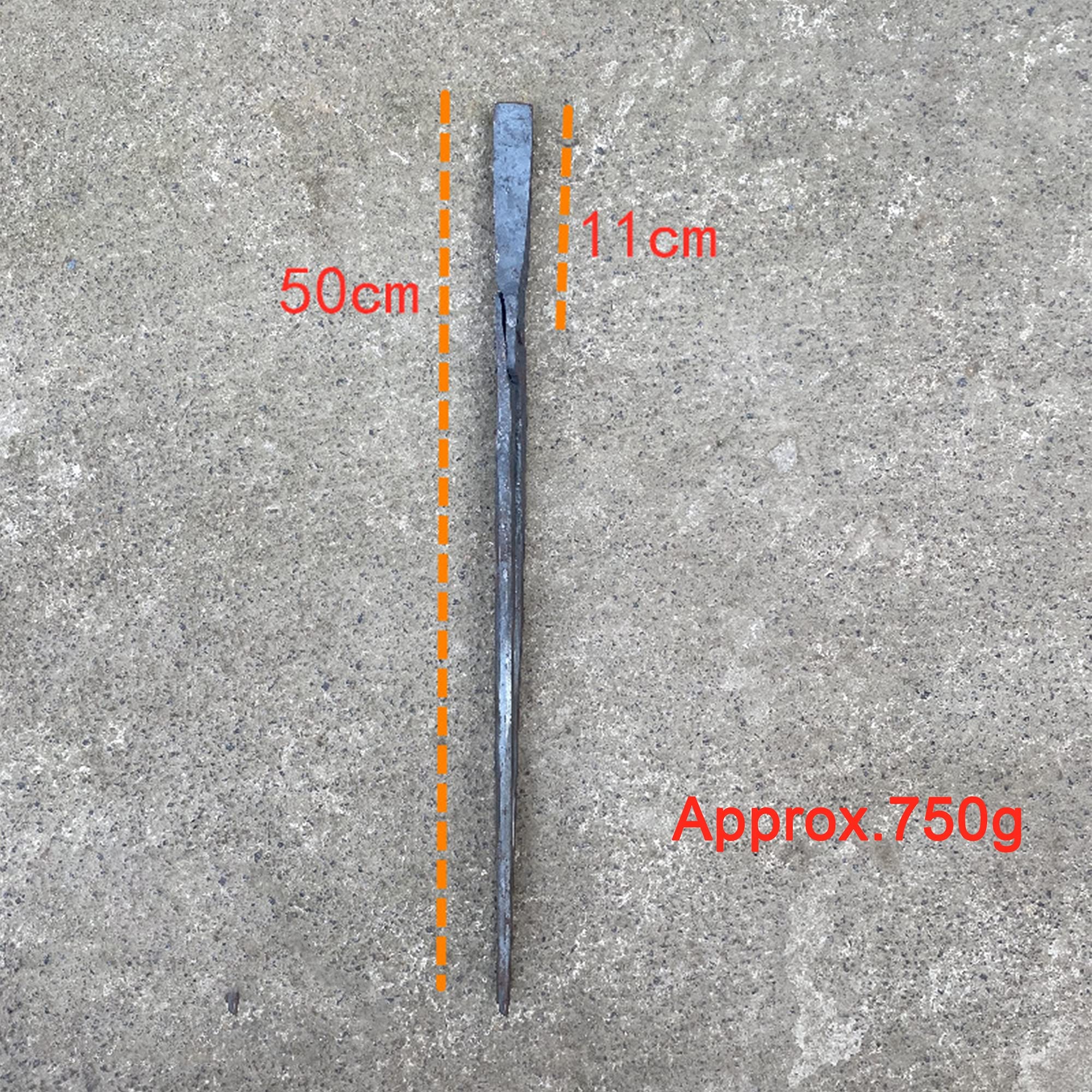 Tenaza de Forja Pinzas de Herrero Tenaza de Forja de Punta Plana para Anvil Vise Forge 35-120cm Tenaza de Forja para Ingeniero Herrero,50cm