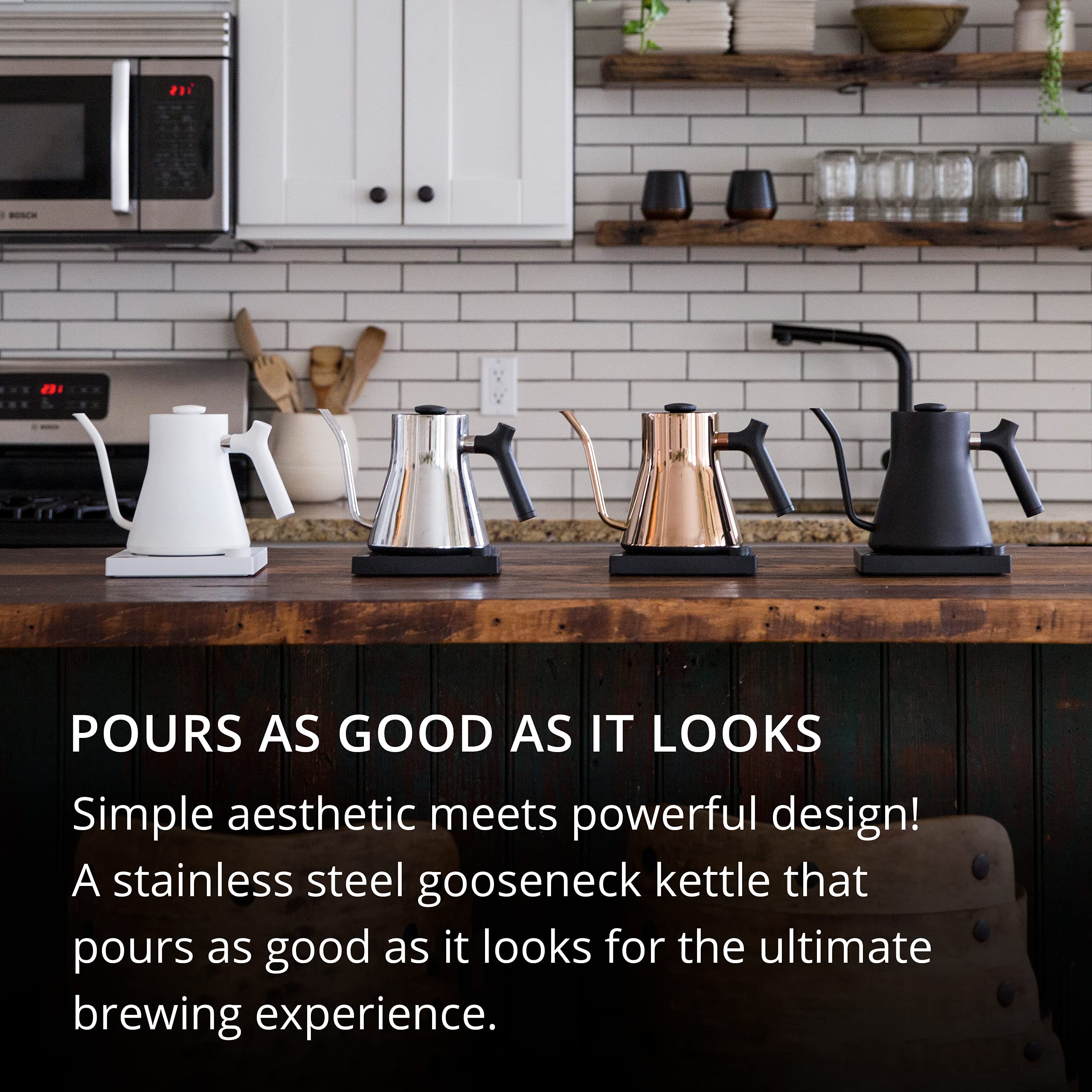 Fellow Stagg EKG Electric Gooseneck Kettle PourOver Coffee and Tea