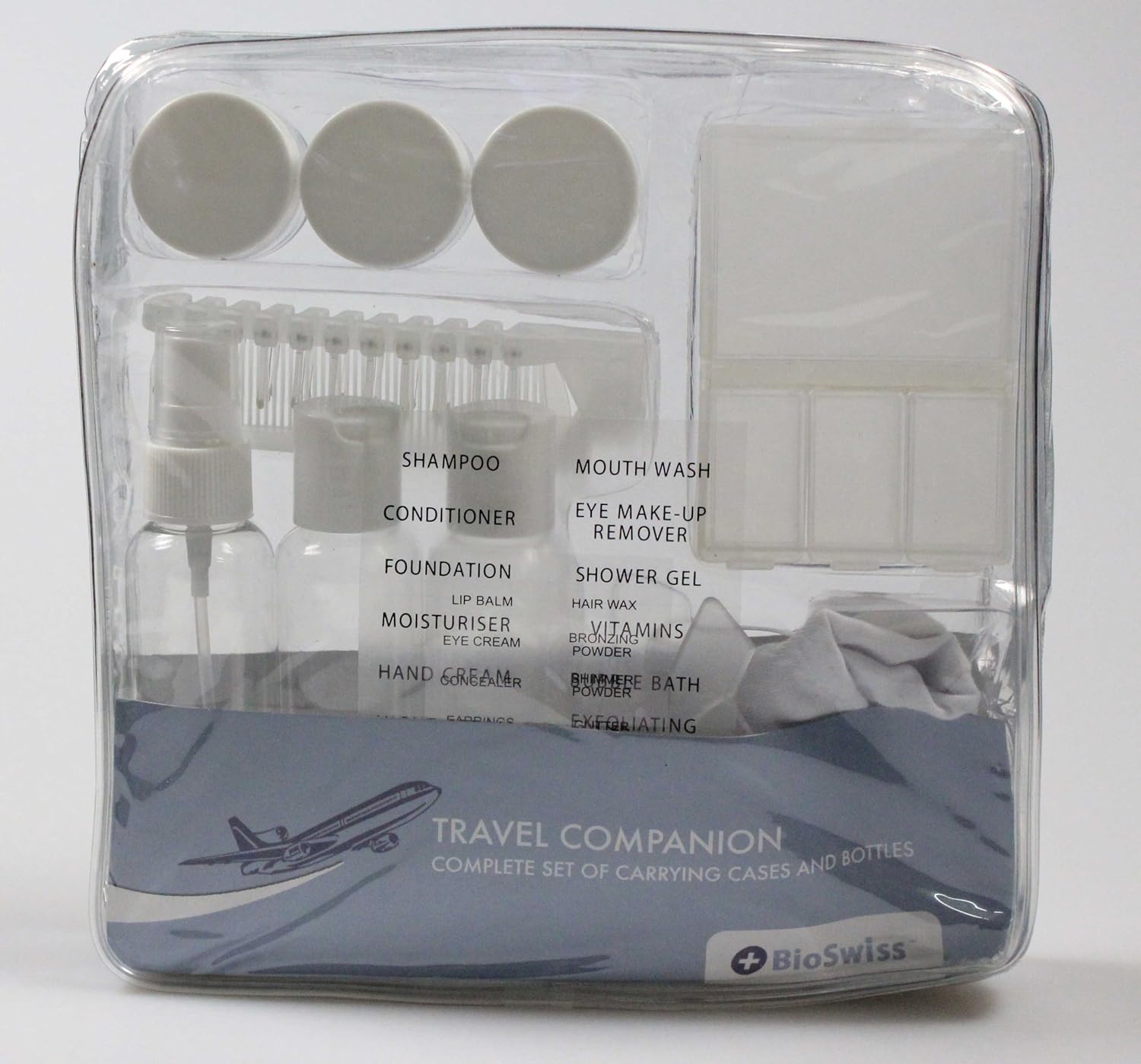 TSA Approved Toiletry Kit Complete Set of Carrying Case