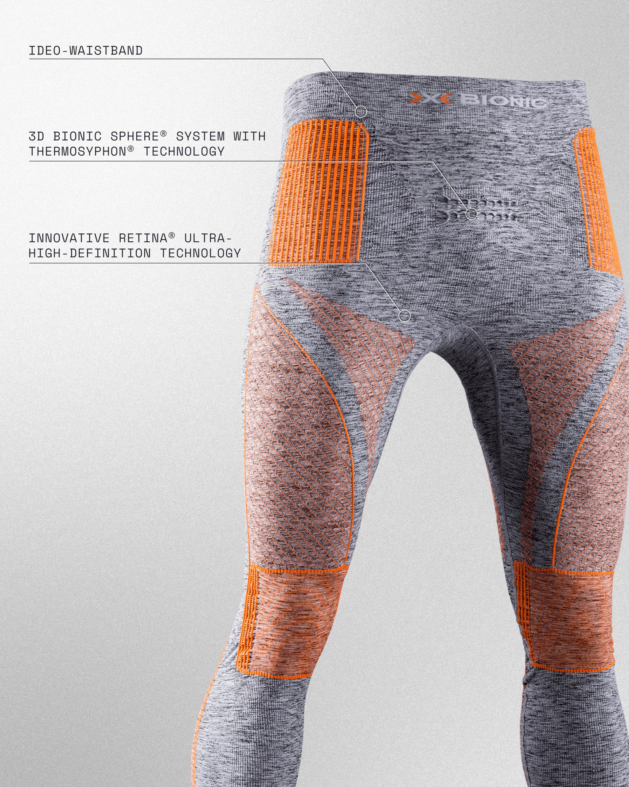 X-Bionic Herren Pants Energy Accumulator 4.0 Melange Men