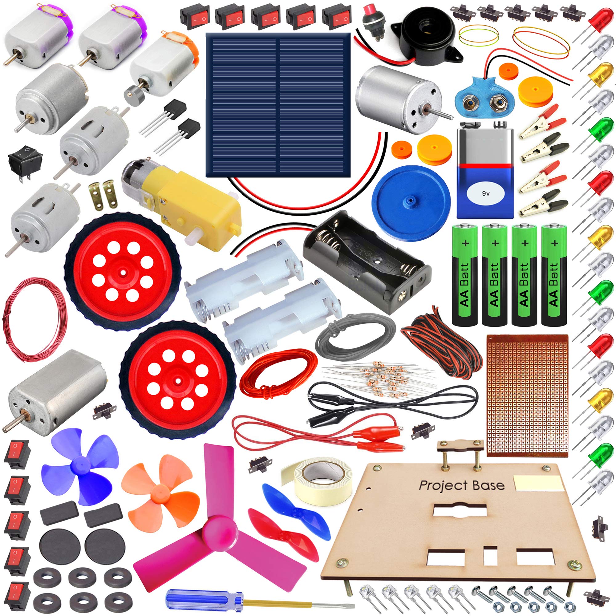 Kit4Curious® Science Experiments Project Making Kit Loose Components - DIY STEM Activity Items - Multipurpose Motor Kit with Base and Booklet (B08PNMTGH4) Amazon Price History, Amazon Price Tracker