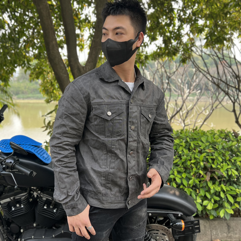 Summer Motorcycle Jacket Warrior Gears Men's Waxed Cotton