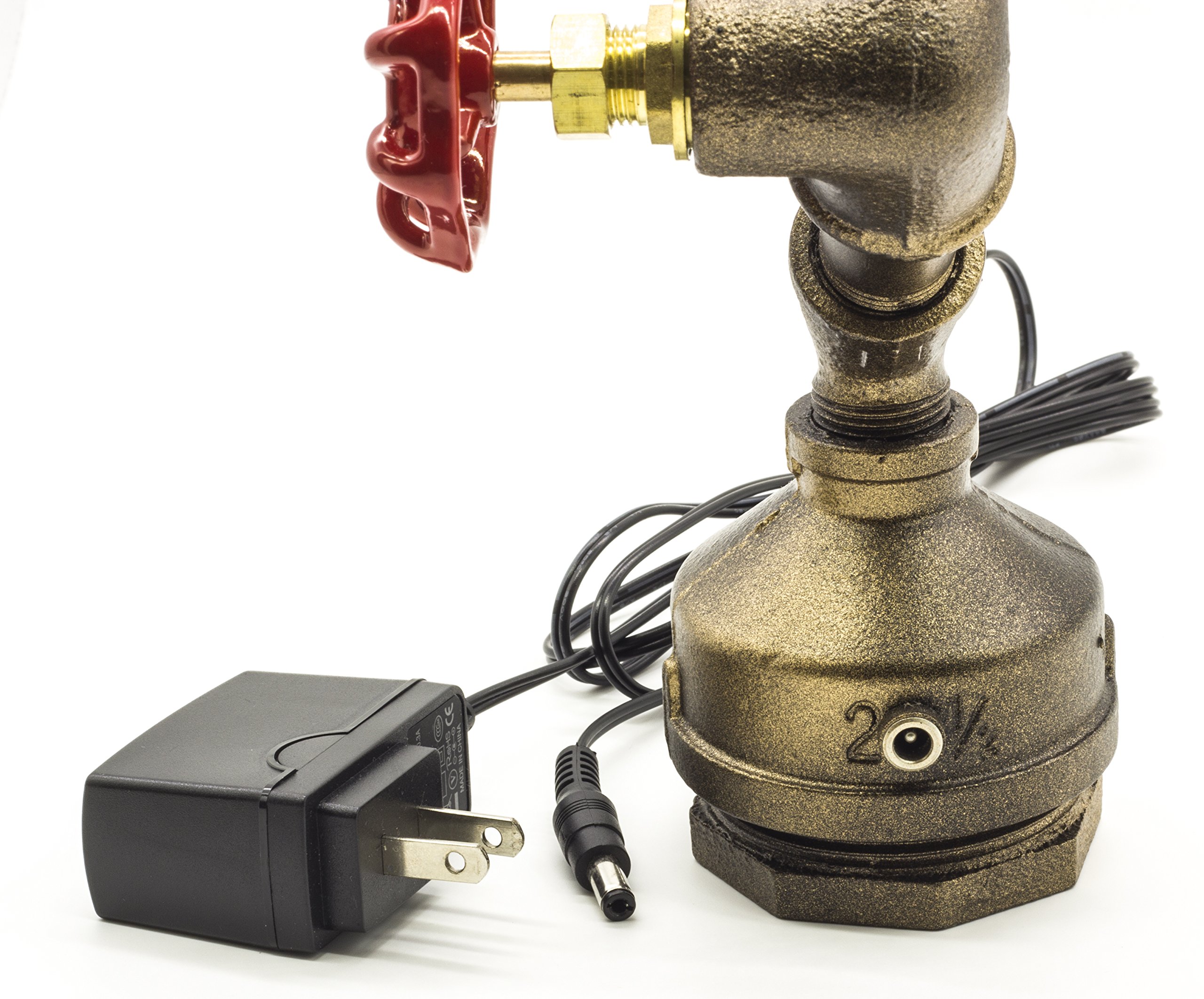 Y-Nut Loft Style Vintage Metal LED Table Lamp, Alfred, Steampunk