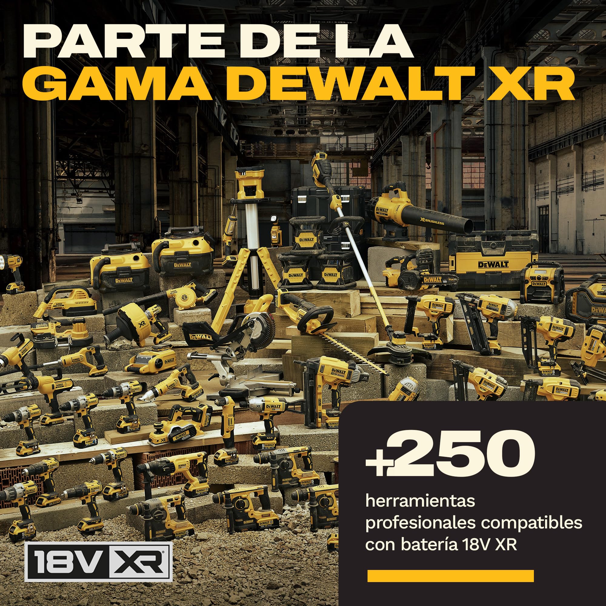 DEWALT Taladro atornillador 18V XR con 4cabezales intercambiables, bolsa de transporte blanda y juego de 10 llaves de atornillar FLEXTORQ de 57 mm (PH y PZ) con llavero, solo herramienta, DCD803KN-XJ