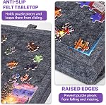1000 Pièce Tilting Jigsaw Puzzle Board avec 2-in-1 support & Couverture, 3 Tableau de Puzzle Réglage d'Angle avec 6 Tiroirs colorés, Jeux de Jigsaw légers pour les adultes
