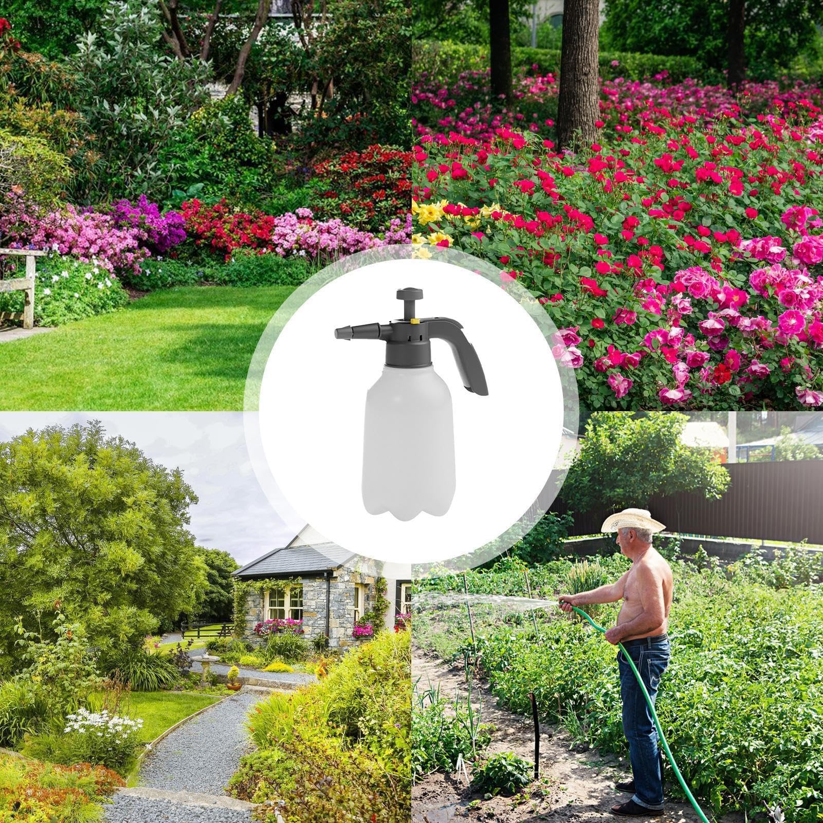 2 Pezzi Spruzzatore Acqua 500ml, Flacone Spray Acqua, Spruzzino Nebulizzatore Piante, Flaconi - Foto 4