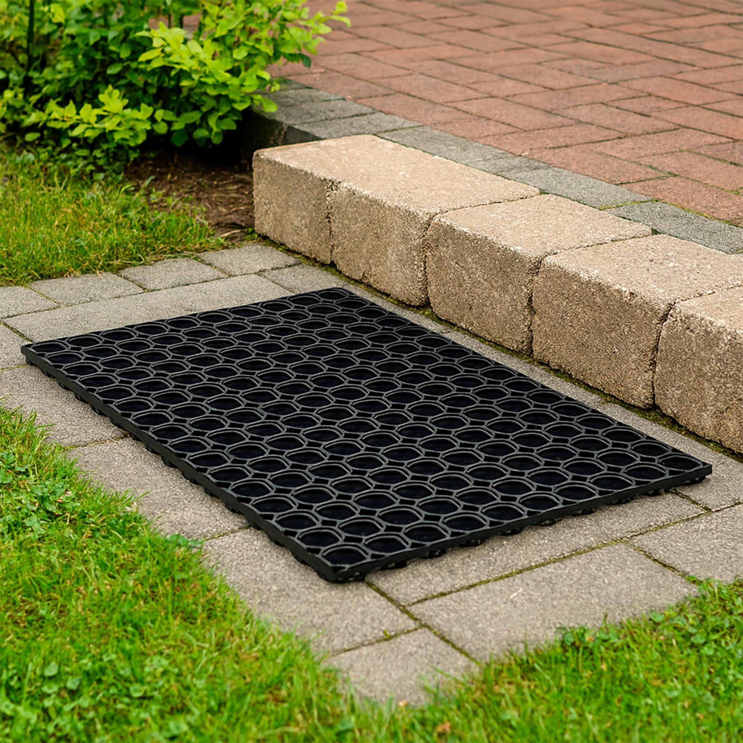 Zerbino antiscivolo per metri lineari DURA 6883 esterno, interno, su gomma - verde 100x150 cm | Leroy Merlin