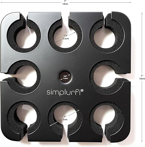 Miniatura 5 de Soporte para micrófono múltiple con soporte de micrófono de escritorio, accesorio de bandeja cuadrada con capacidad para hasta 8 micrófonos en el