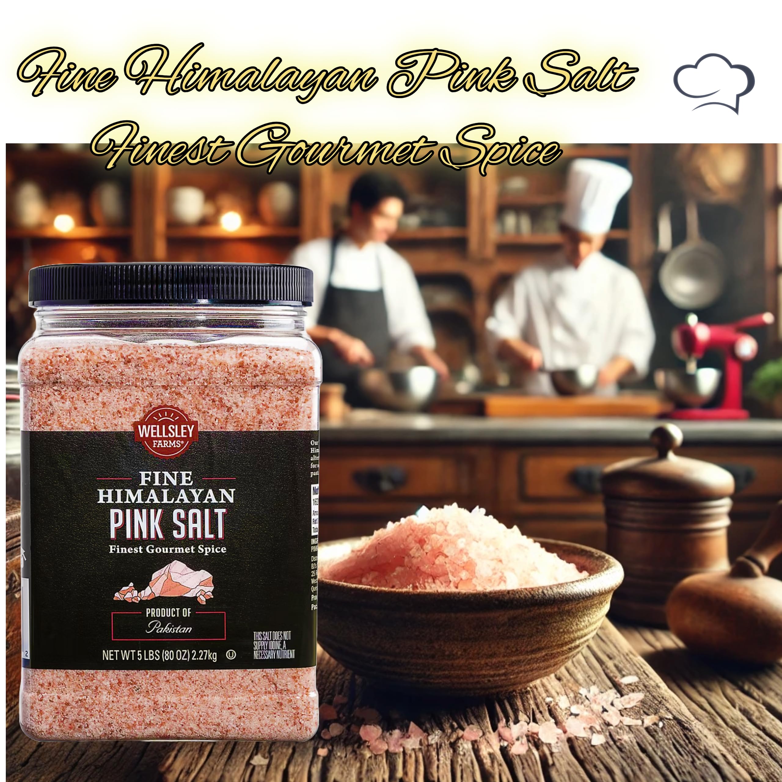 Amazon.com : Wellsley Farms Fine Himalayan Pink Salt, Gourmet